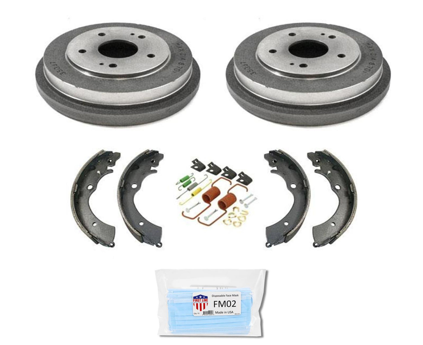 Rear Drums Brake Brake Shoes & Spring Kit FIts Honda Accord 2.4L 2003 2005 2007