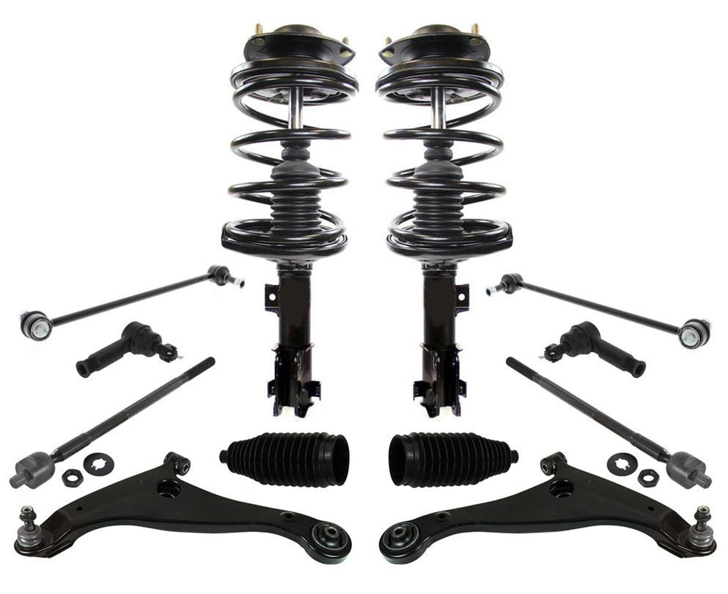 Front Coil Spring Struts 12pc Kit for Mitsubishi Galant 3.8L V6 2004-2009