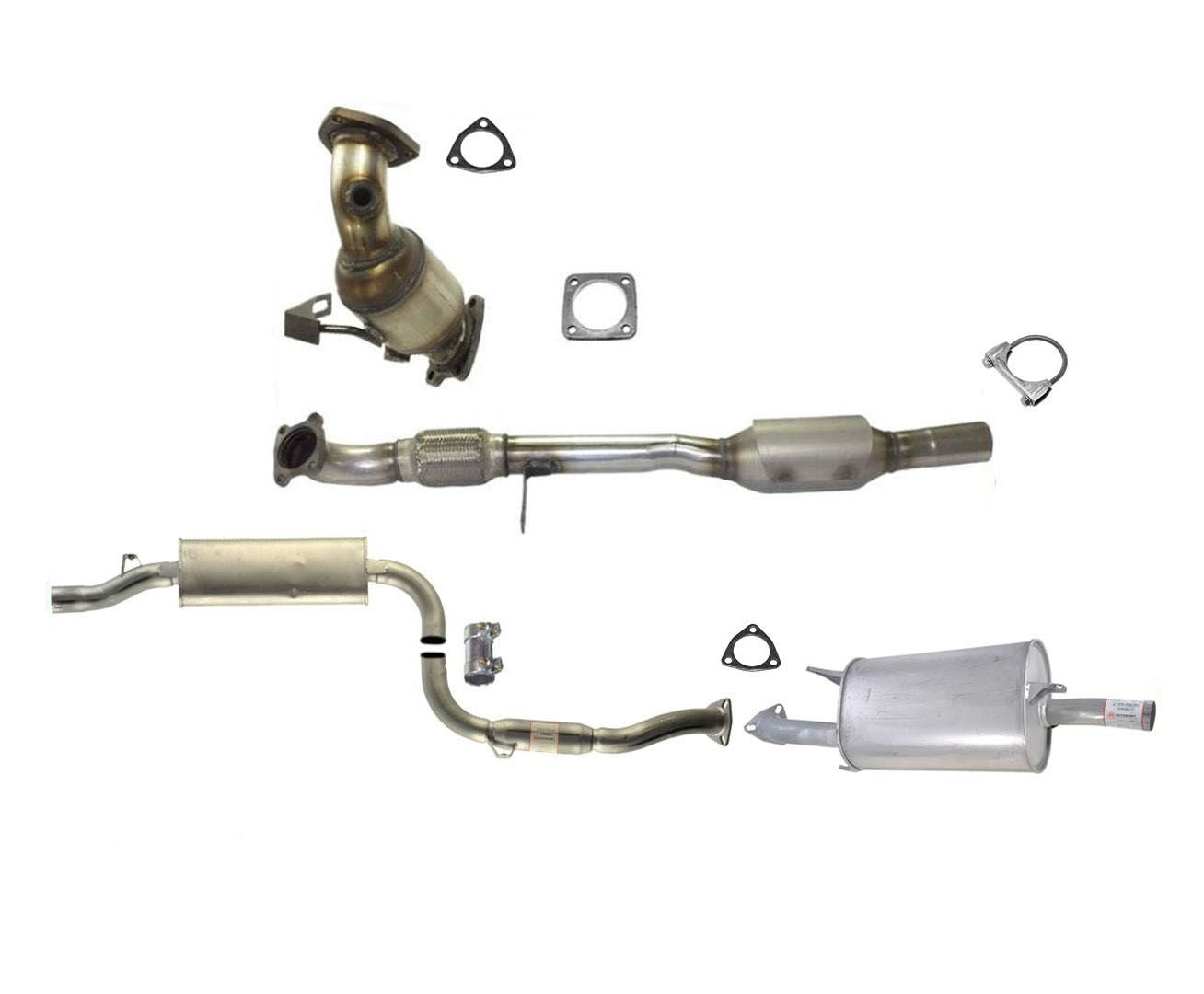 Sistema de escape completo, resonador y silenciador convertidor delantero trasero para V40 1.9L 01-04