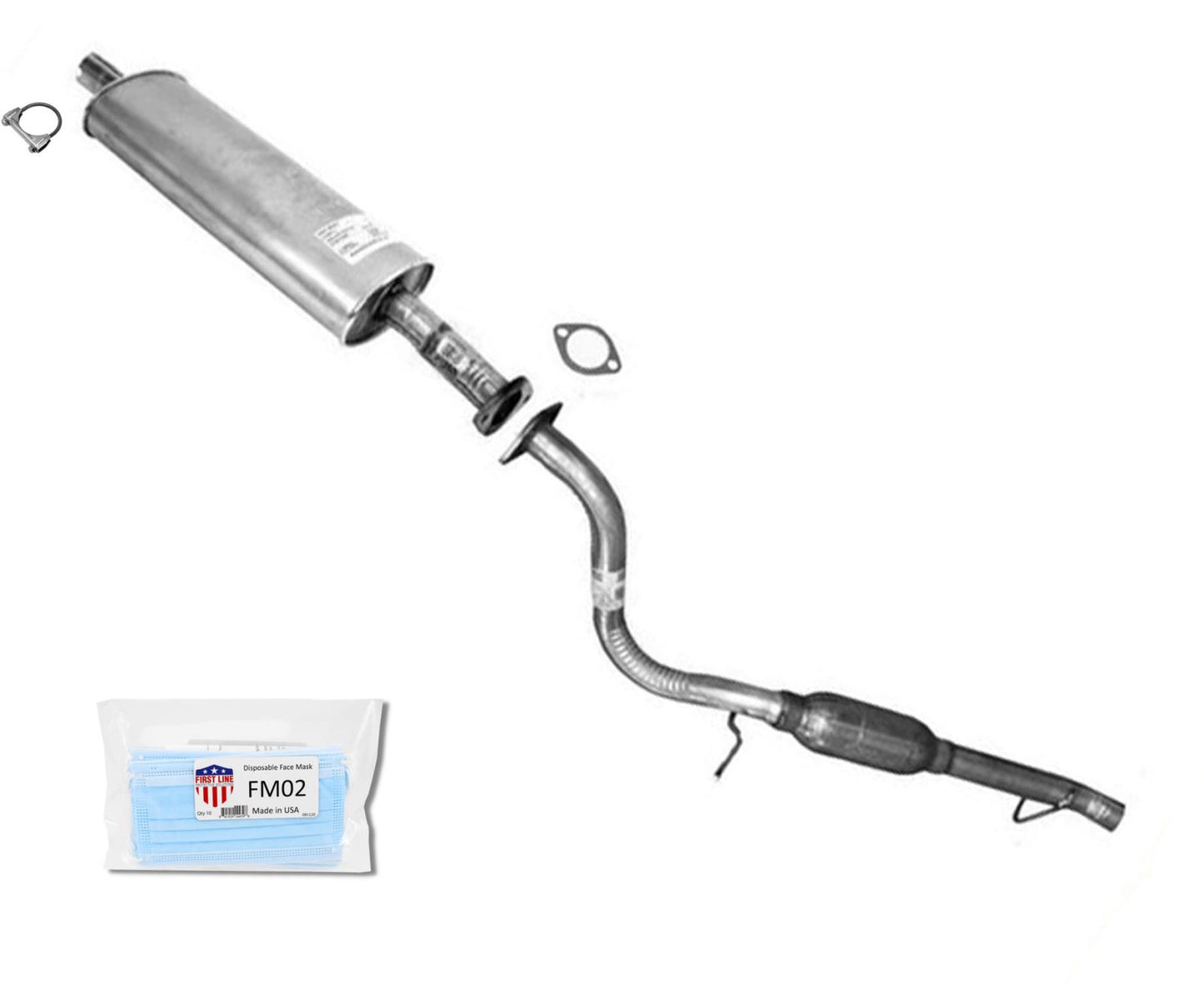 Sistema de escape con resonador silenciador para Ford Escape 2.0L 3.0L 2001-2004