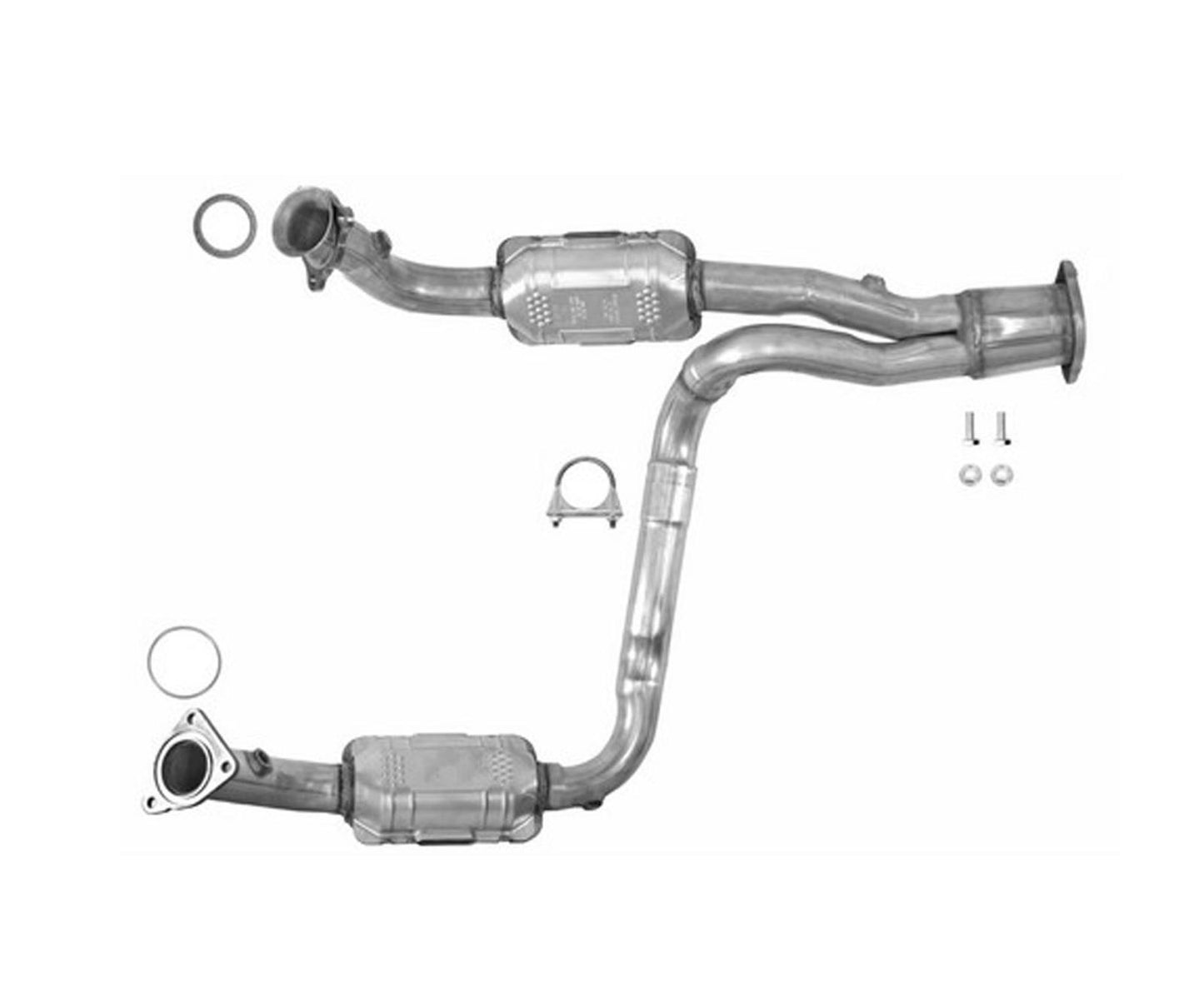 Tubo Y del motor del convertidor catalítico delantero para Chevrolet Tahoe 2000-2005 4.8L 5.3L