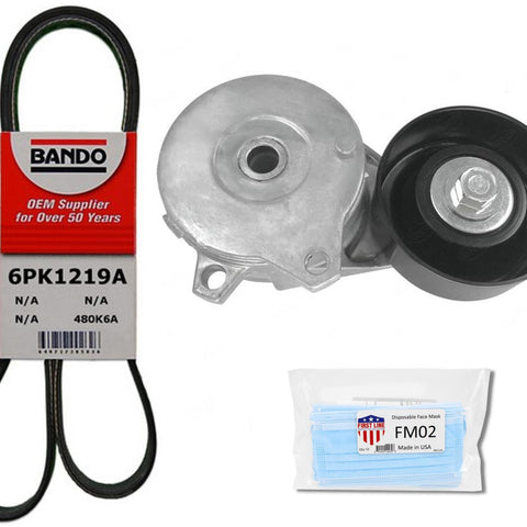 Engine Belt & Belt Tensioner For 2013-2019 Nissan Sentra 1.8L 119551KC0A