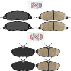 Front & Rear Ceramic Brake Pads For Ford Mustang 4.0L GT 4.6L 2005-2010