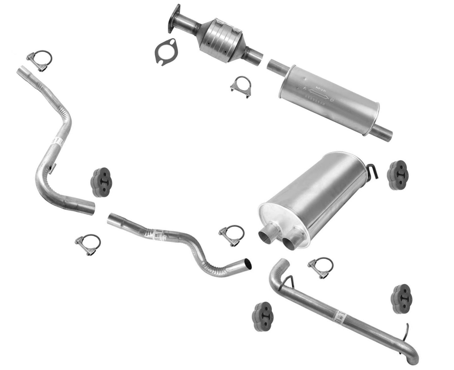 Silenciador resonador convertidor catalítico para Transit Connect 16-18 2.5L 104.8 distancia entre ejes