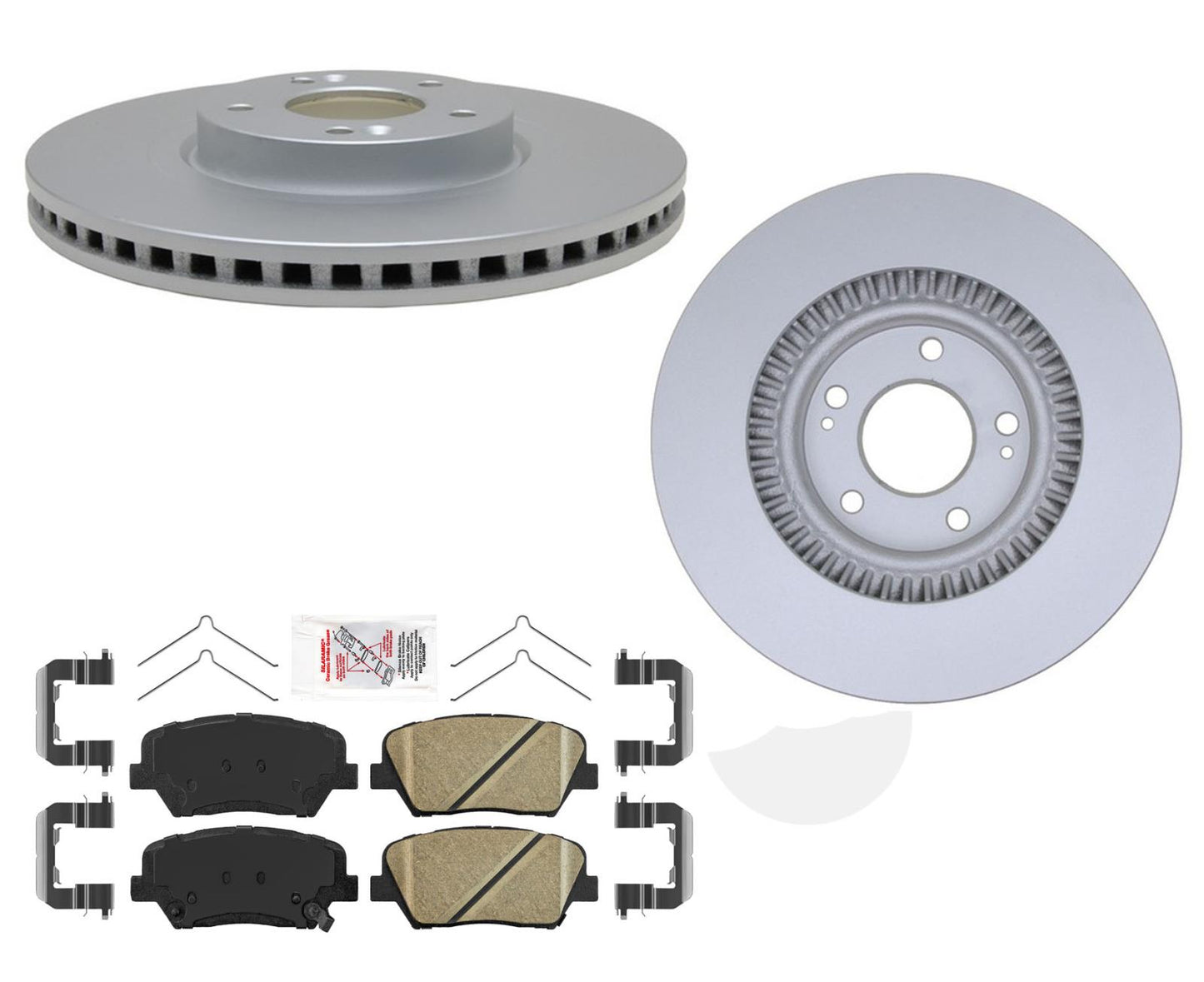 Front Coated Brake Rotors & Ceramic Pads For Kia Sorento 2015 2016 2017 2018