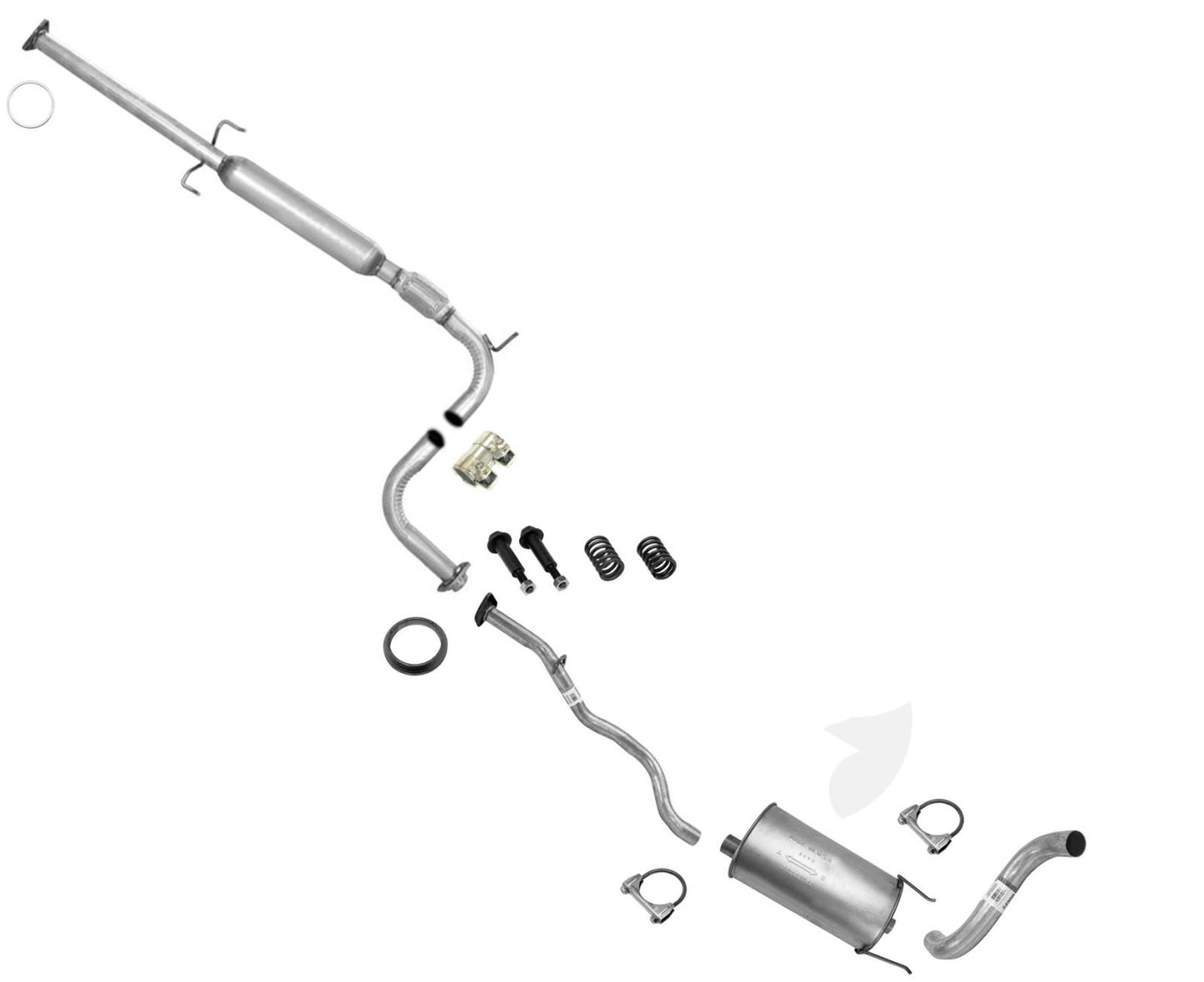 Muffler Exhaust System MADE IN USA for Honda Accord LX Wagon 1994-1997