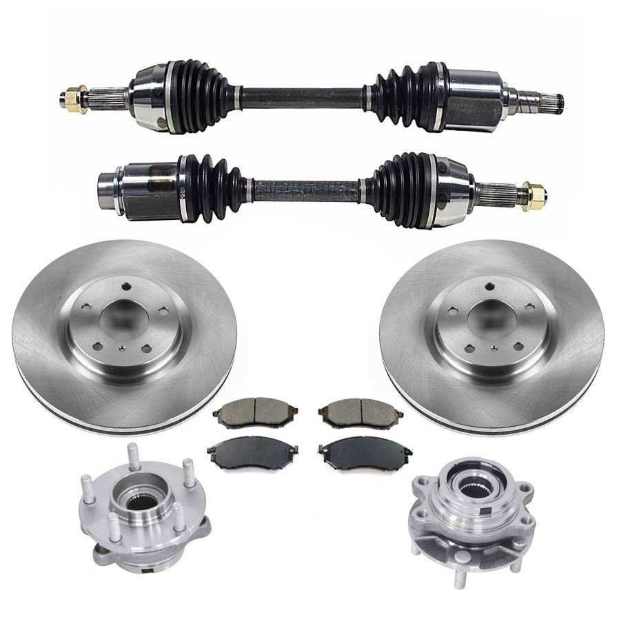 Front Left & Right Cv Axles for Nissan Murano All Wheel Drive 2009-2014