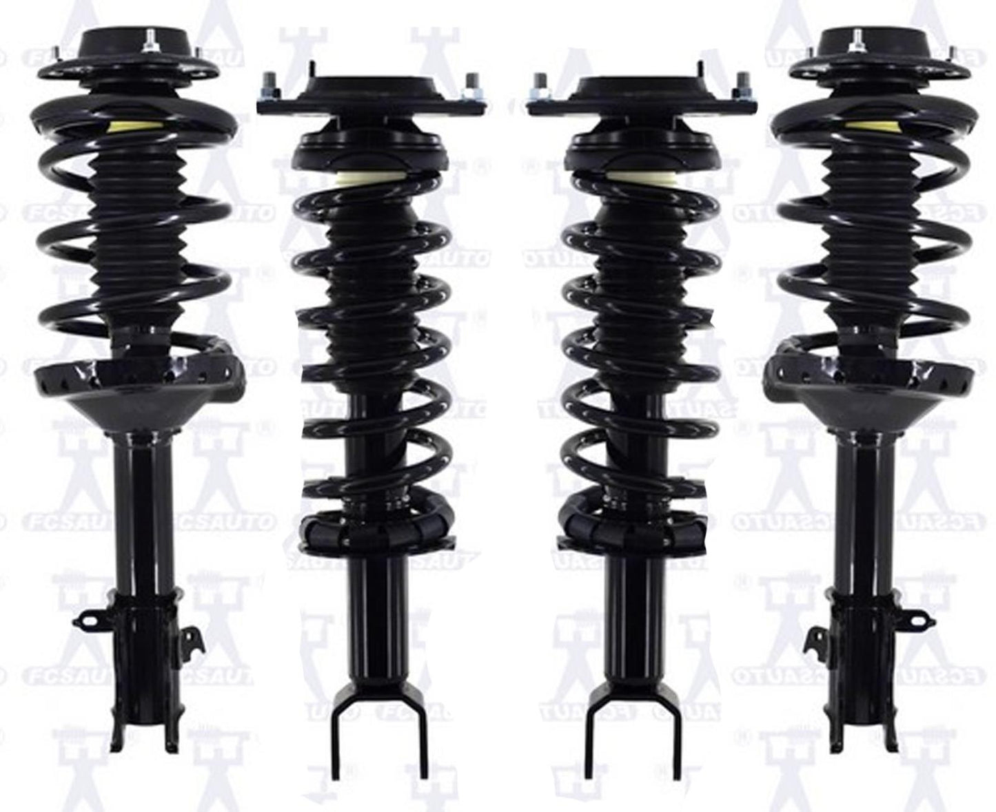 Puntales de resorte helicoidales completos delanteros y traseros para Subaru Tribeca 2006-2014, 4 piezas
