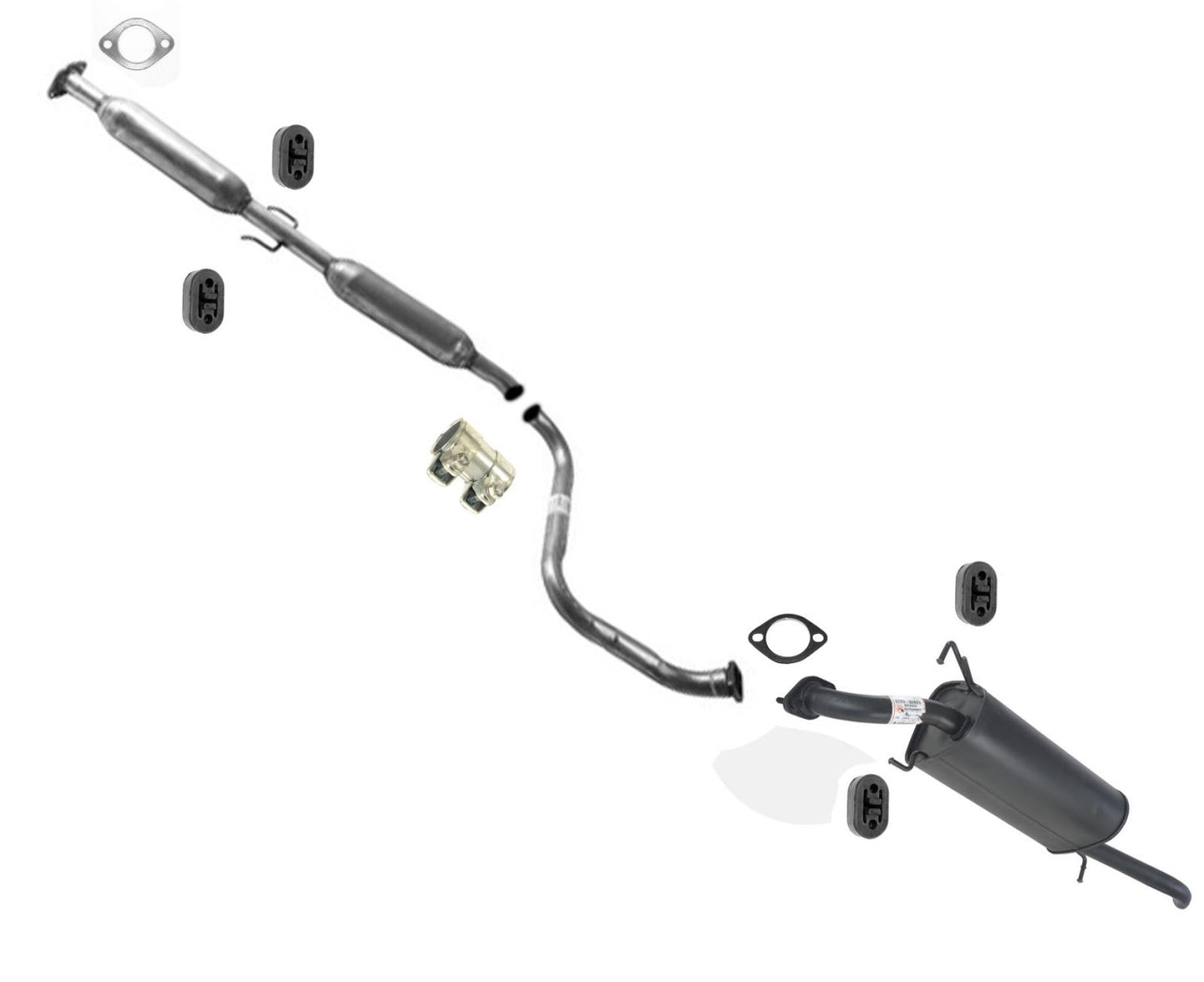 For Chevrolet 04-06 Aveo 4 Door Sedan 1.6L LS LT Muffler Pipe Exhaust System