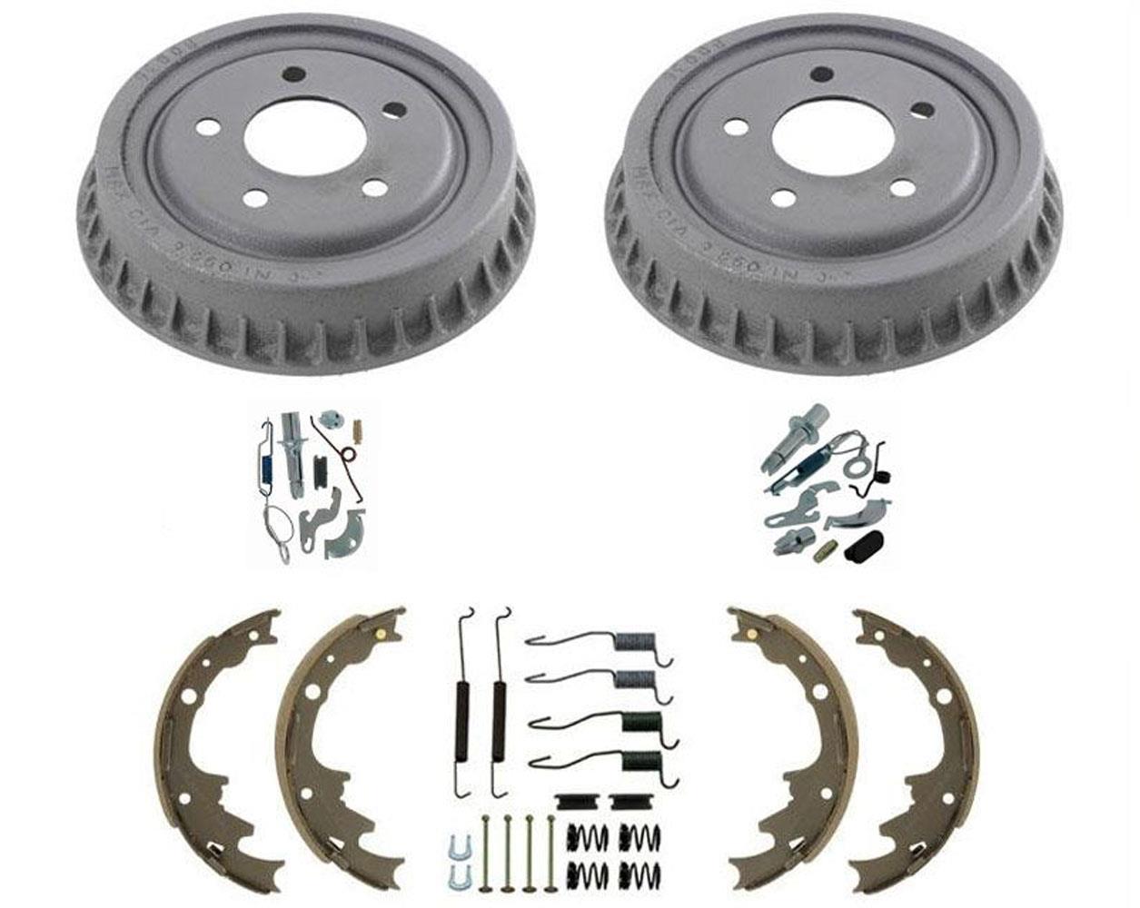 Kit de 6 piezas de resortes para zapatas de freno de tambor trasero estándar de 9" para Ford Ranger 1998-2000