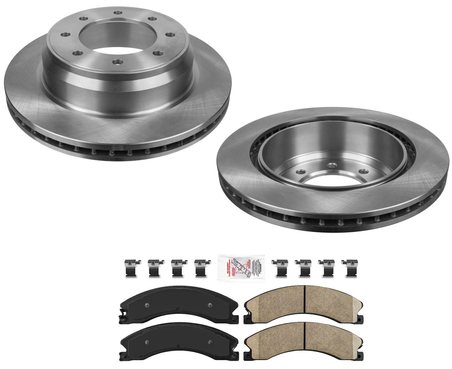 Rear Brake Rotors and Pads Fits 2012-2017 Nissan NV1500 NV2500 NV3500