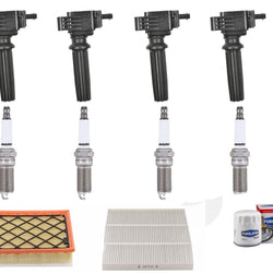 Direct Ignition Coils Spark Plugs Tune Up for 2016-2018 Ford Edge 2.0L