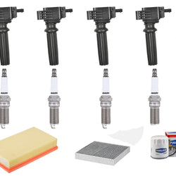 Direct Ignition Coils Spark Plugs Tune Up for 2013-2015 Jaguar XF 2.0L