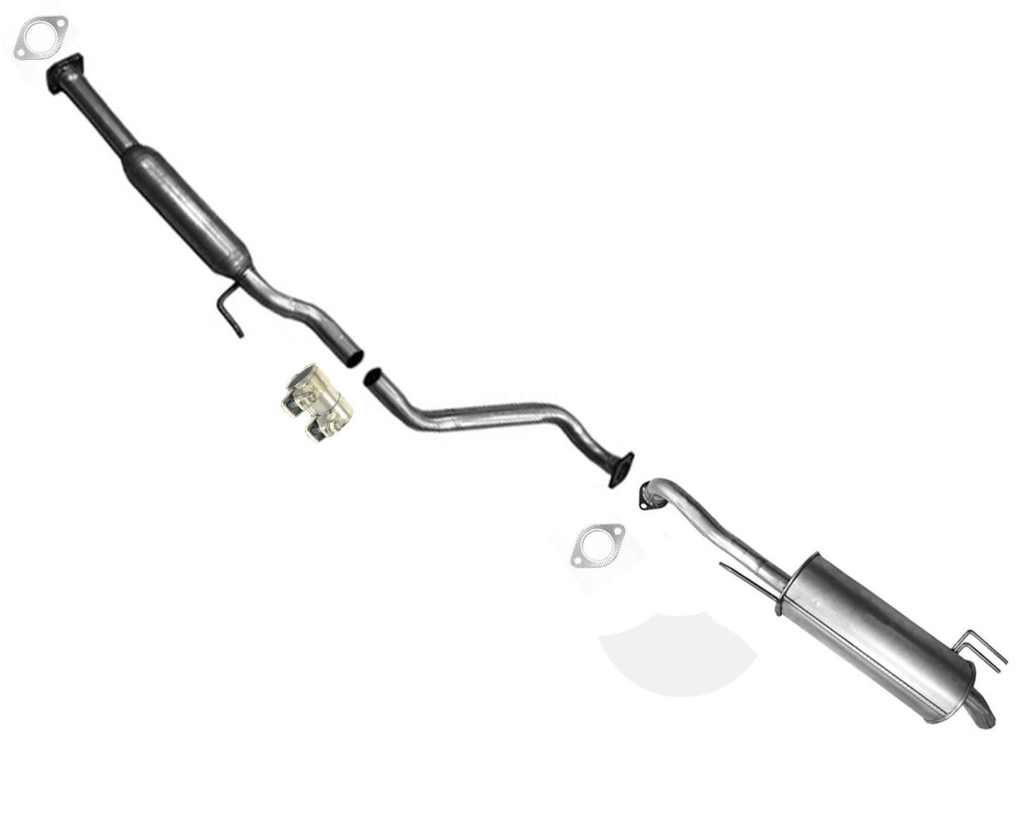 Tubo de extensión del silenciador de escape con KIA Forte LX 2014-2016 1.8L
