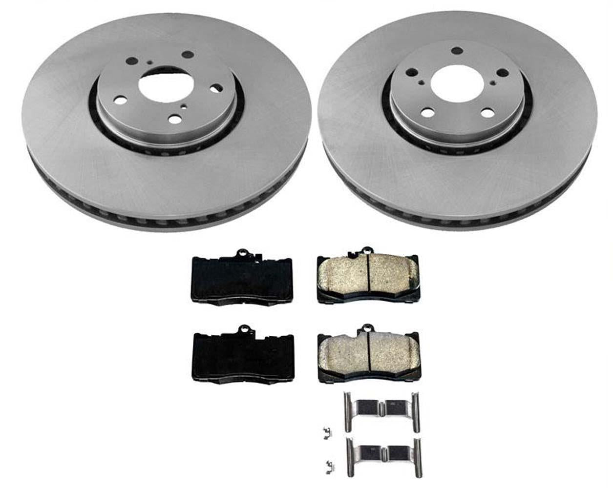 Front Disc Brake Rotors & Ceramic Brake Pads for Lexus GS450H 2013-2018 3PC Kit