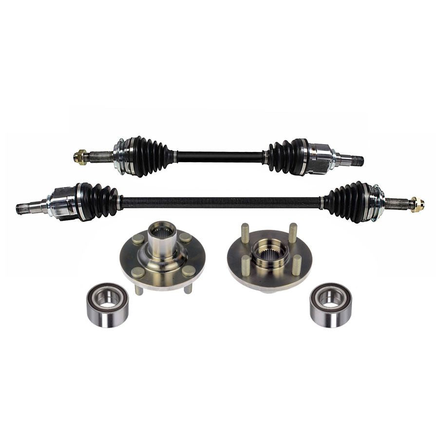 Ejes CV delanteros izquierdo y derecho, buje y kit de rodamientos para Toyota Yaris 06-17