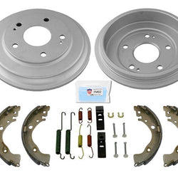 Rear Brake Drums Brake Shoes & Hardware Spring Kit For Honda Civic 2006-2015