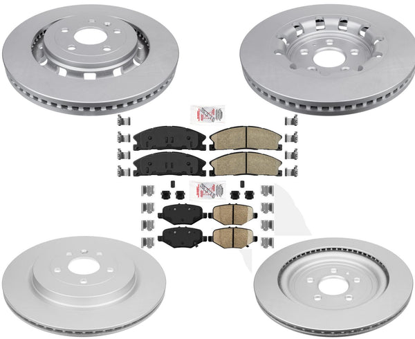 Fits 13-19 Explorer Police Option Coated Rotors & Brake Pads 352MM H/D Explorer