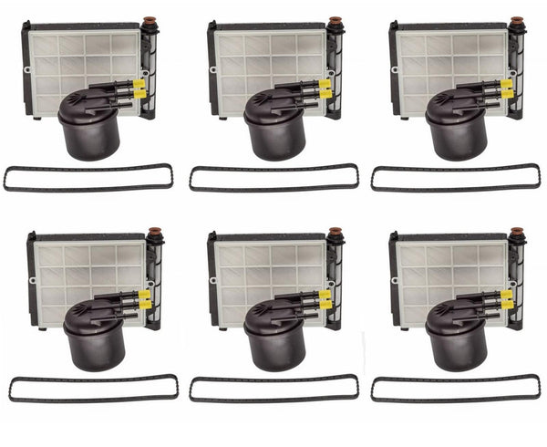 For 17-23 F250 6.7L Ford Powerstroke HC3Z9N184B Fuel Water Filter Kit 6 Pcs Kit