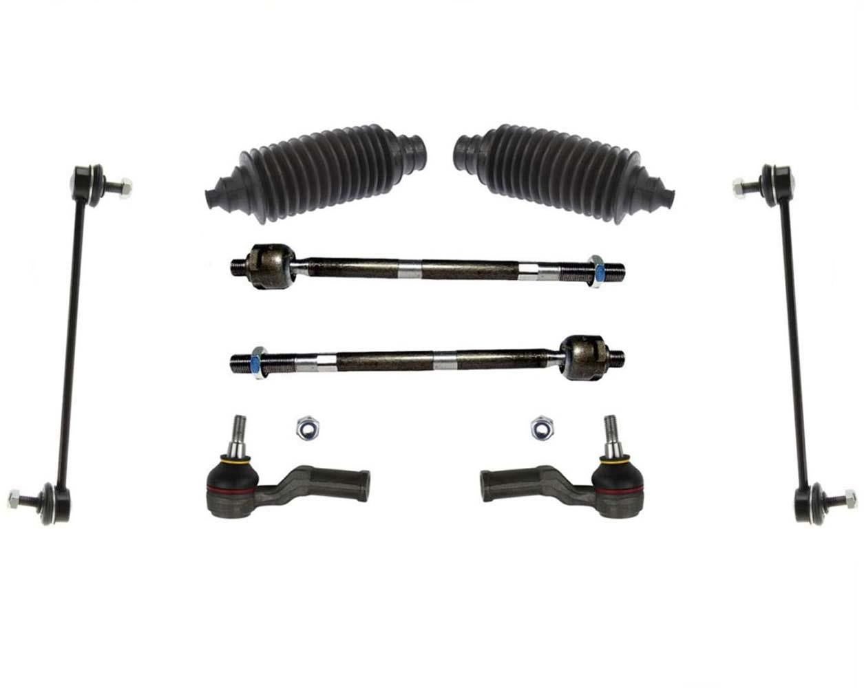 Tie Rods Sway Bar Links For Front Wheel Drive 04-10 2.4L Volvo S40 V50 8Pc