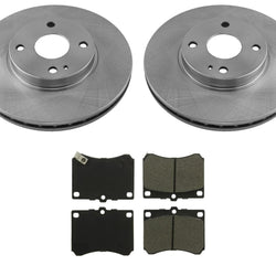 Se adapta a rotores de freno delanteros y pastillas de freno Chevrolet Tracer Escort 1991-1999.