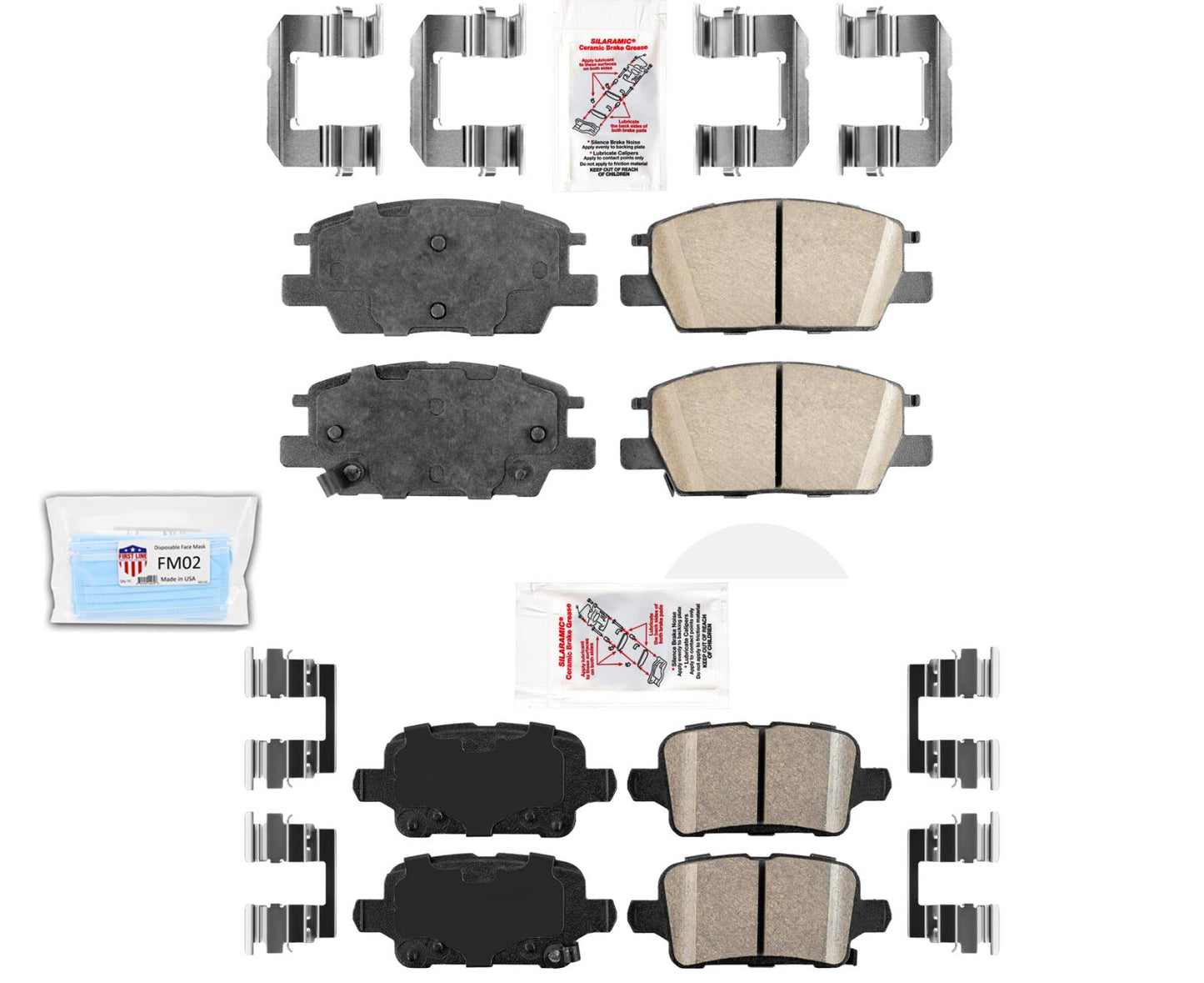 Ameri Brake Ceramic Pads & Hardware Chevrolet Equinox J60 Braking 300MM Rotors