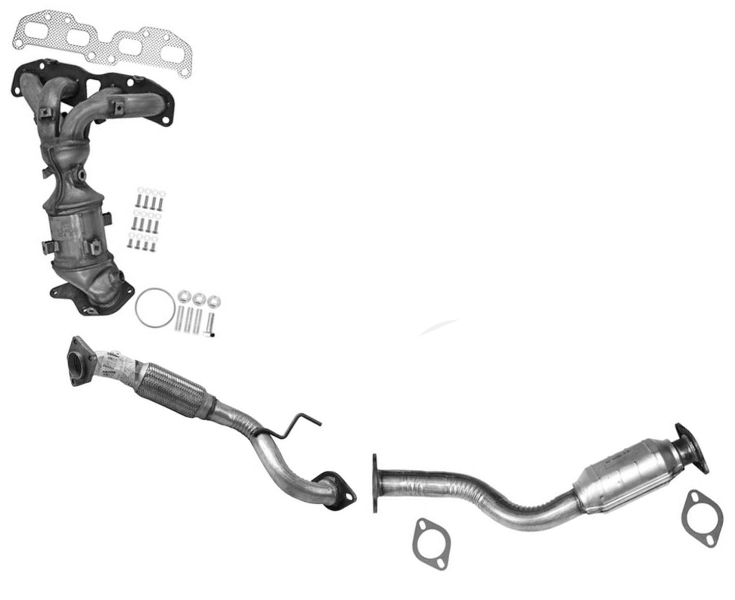 Manifold & R Catalytic Converter for Front Wheel Drive 14-15 Nissan Rouge Select