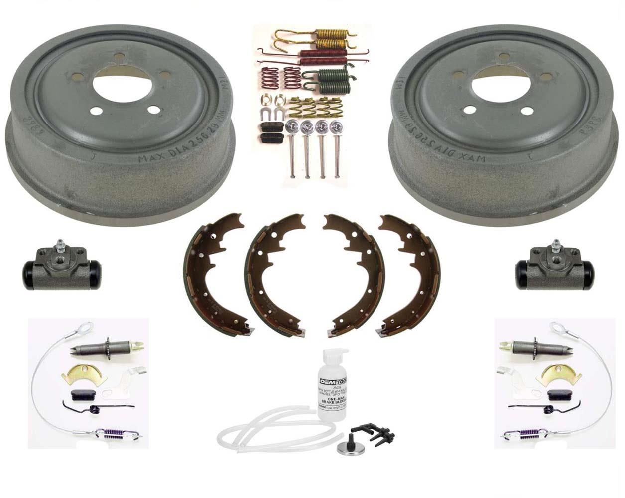 Drums Shoes Spring Wheel Cyl. for 4 Wheel Drive Ford 03-09 Ranger W10" Drum 9pc