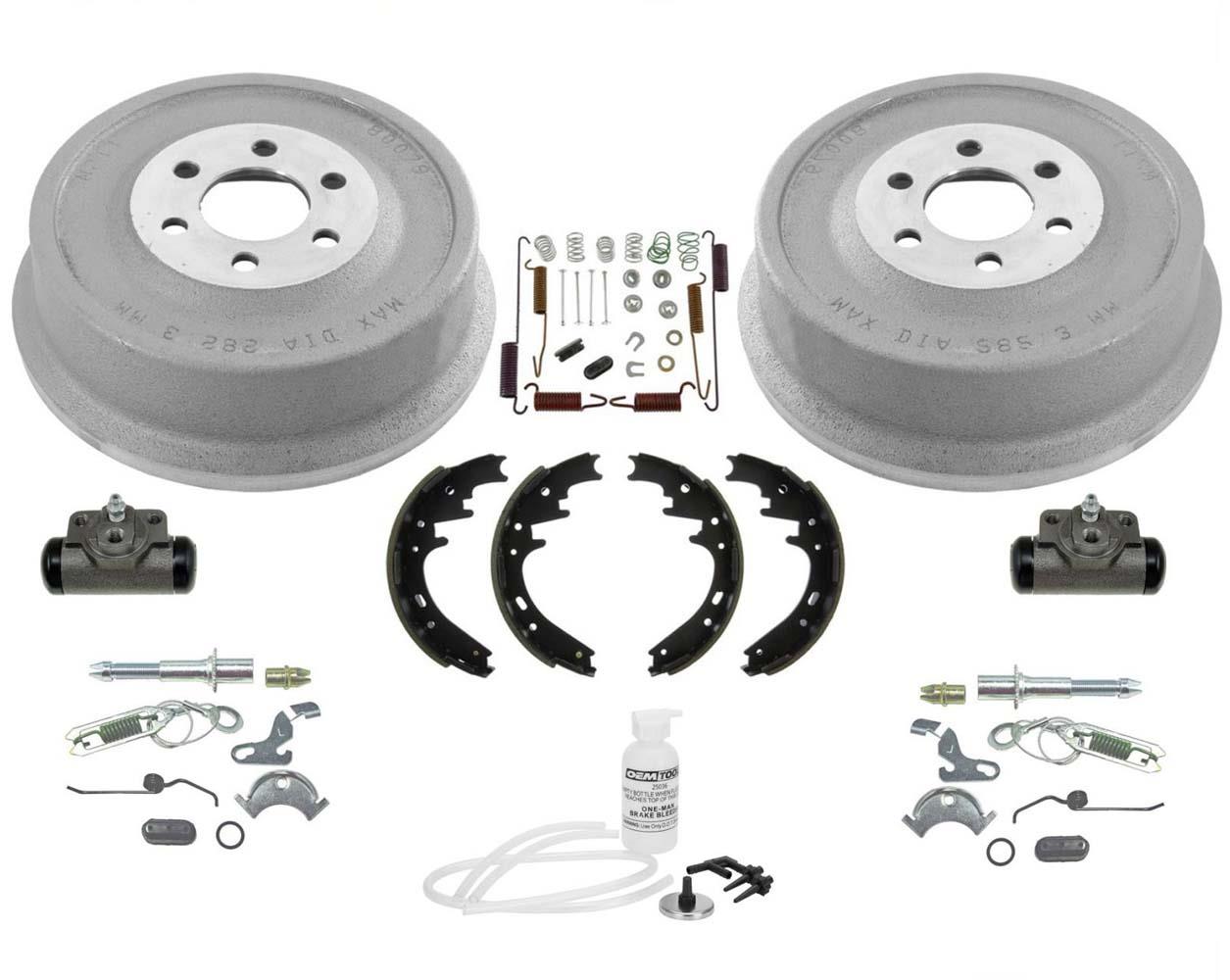 Kit de cilindros de rueda y zapatas de freno de tambor trasero para Dodge Durango 99-02, 9 piezas