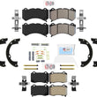 AmeriBRAKES Metallic Brake Pads Parking Shoes Fits for 2012-2020 Jeep SRT 6.4L
