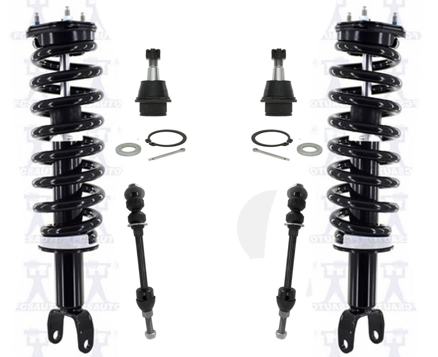 F Vari Rate Conjunto de puntal de resorte helicoidal se adapta a 14-18 Ram 1500 Diesel 4 ruedas Dv