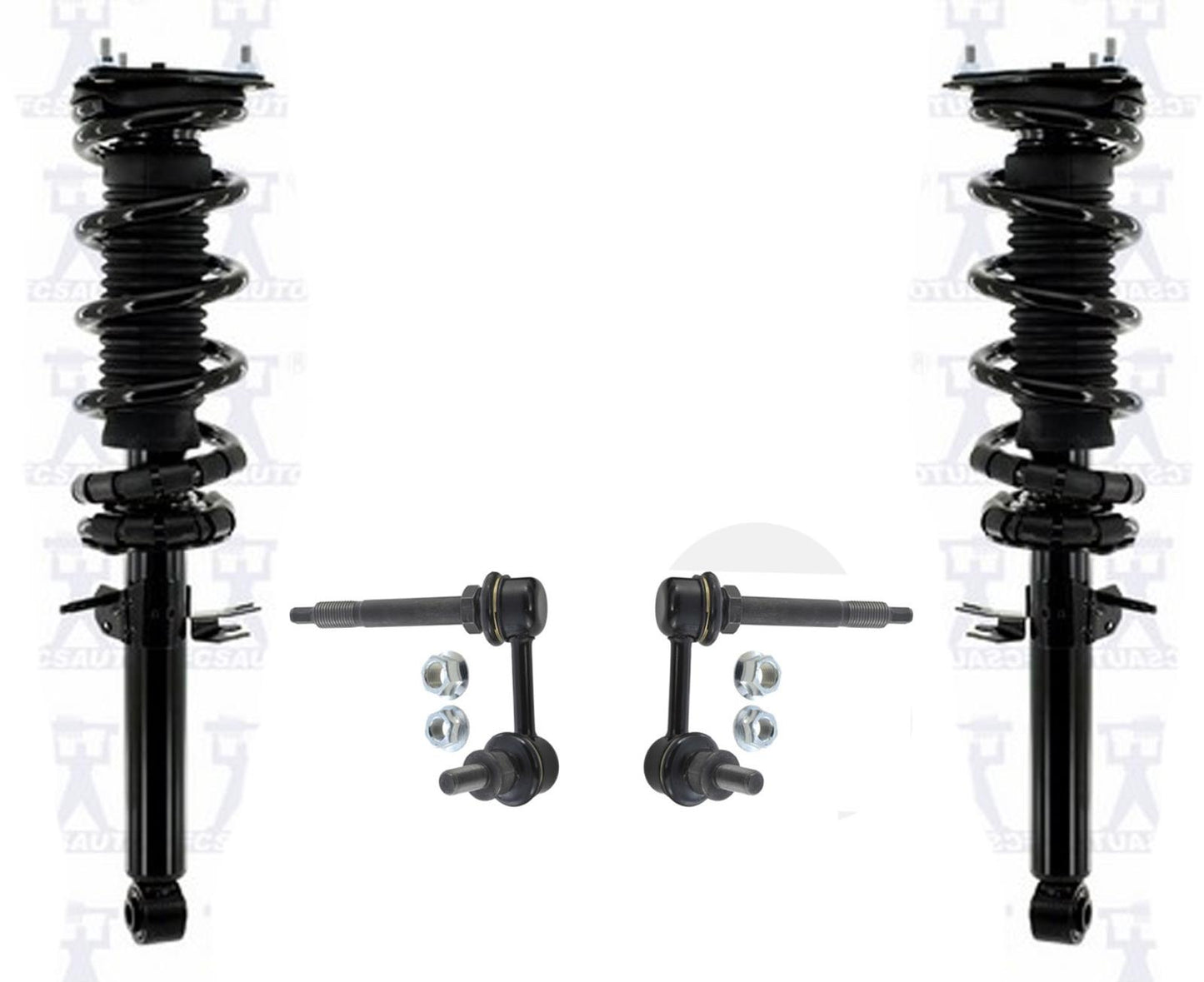 Conjunto completo de puntal de resorte helicoidal y enlaces para Nissan 370Z 2009-2018