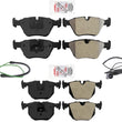 Fits 2001-2005 330Ci 330i 330Xi Front & Rear Brake Pads & Wear Sensor