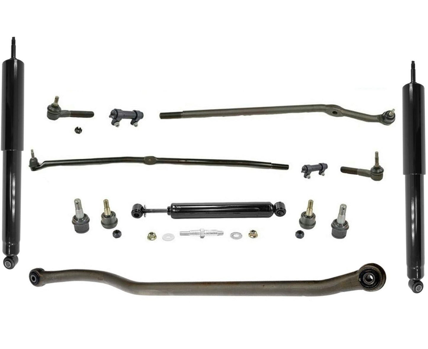 Barra de acoplamiento de arrastre, amortiguadores de dirección, juntas esféricas 4WD para Dodge Ram 2500 03-07