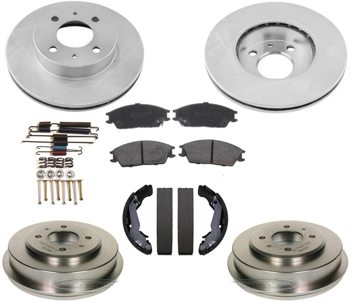 Rotores de freno de disco, pastillas de cerámica, tambores de freno, zapatos para Hyundai Accent 2003-2005