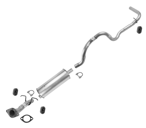 Se adapta al sistema de escape Ford Ranger 2.9L 2 y 4 WD 1986-1989 con base de rueda de 108 pulgadas.