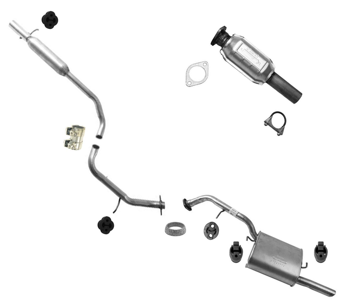 El silenciador de tubo extensible del convertidor catalítico Rr se adapta a Mazda 5 automático 2006-2015