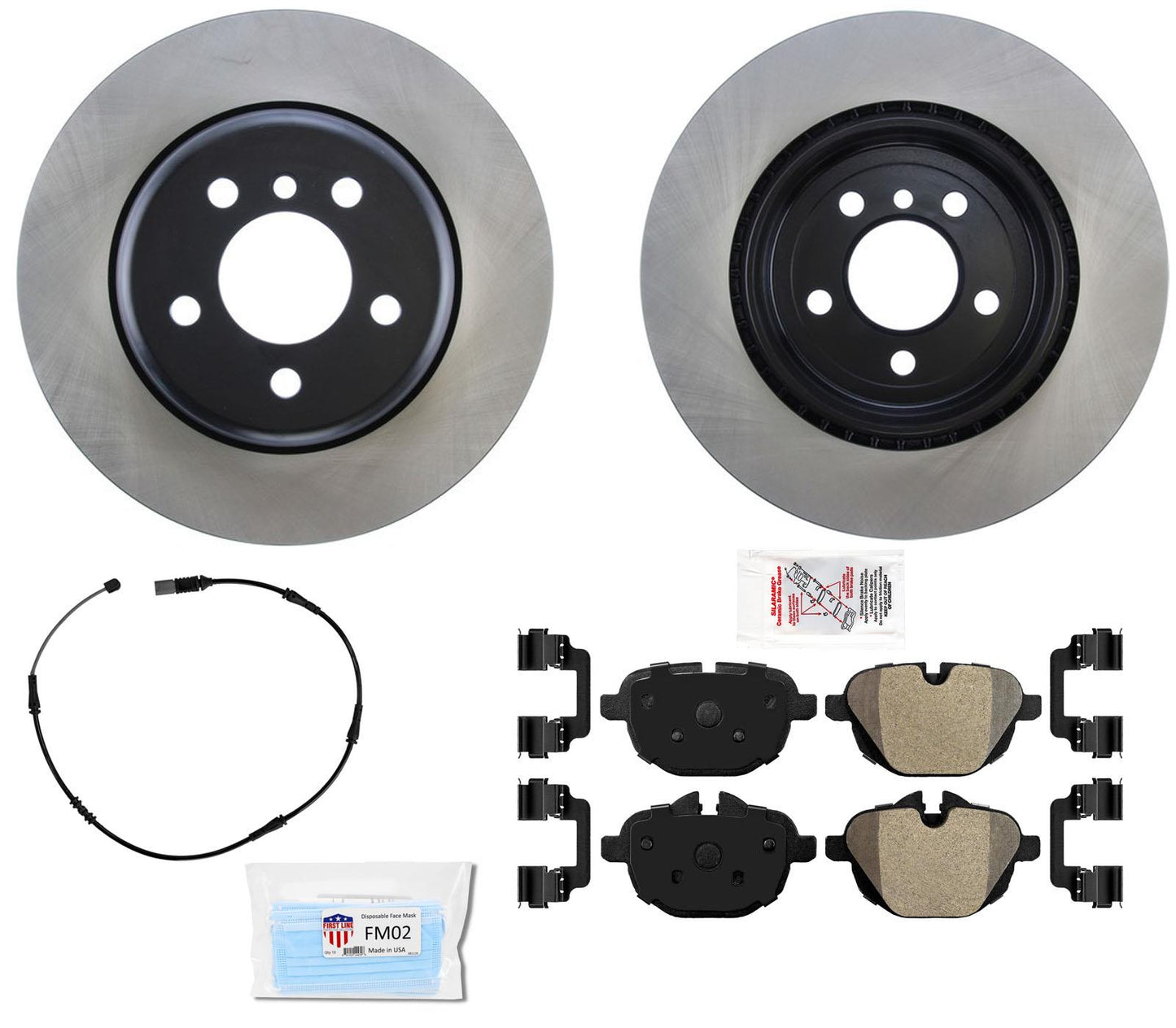 Herrajes para pastillas de freno de carbono TRASERO para BMW 535i 2011-2016 REF 34216775287