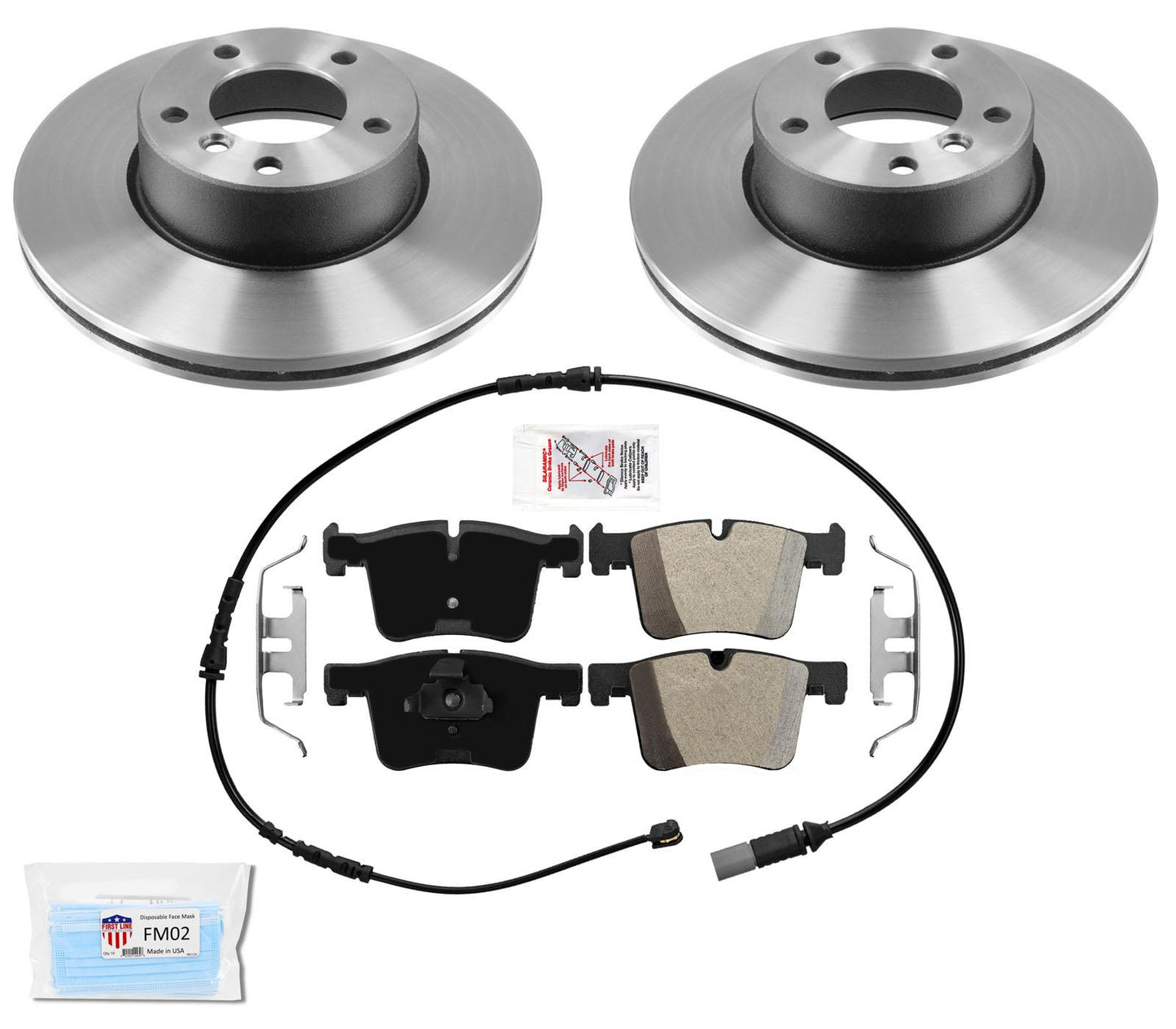 Herrajes para pastillas de rotores de freno revestidos delanteros para BMW 430I 17-20 REF 34116774875
