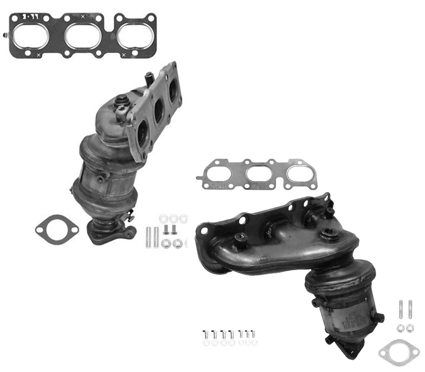 Convertidor catalítico del colector del motor delantero trasero para Hyundai Santa Fe 3.3L 13-19 AWD