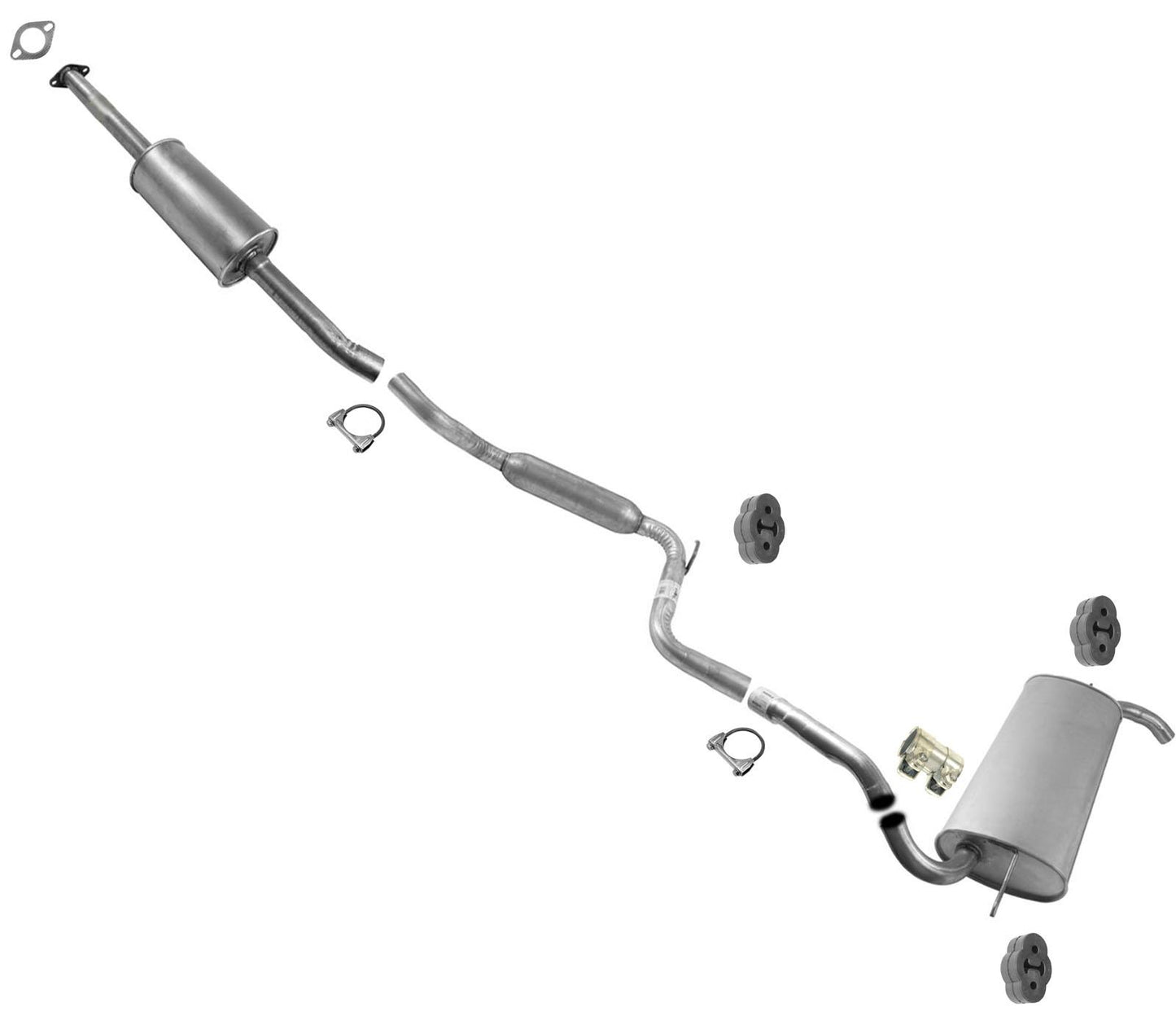 Sistema de tubo de escape silenciador para Ford Focus Sedan 12-15 sin emisiones PZEV