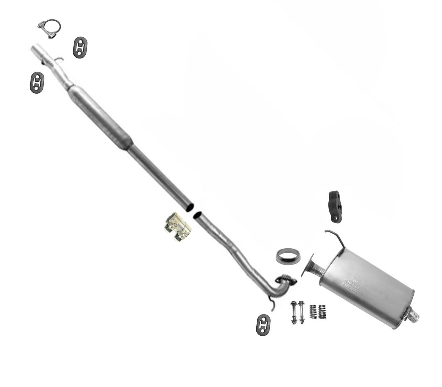Sistema de tubo de escape silenciador para Mitsubishi Endeavor 2004-2011 con tracción delantera