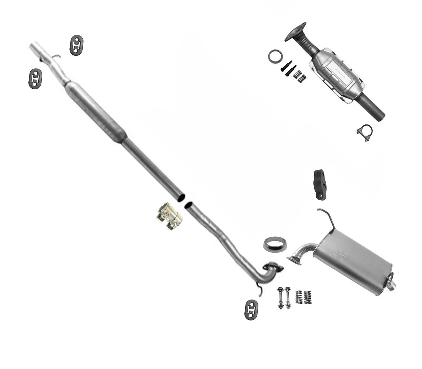 Convertidor de tubo de escape silenciador para Mitsubishi Endeavor AWD 04-11 con tracción total