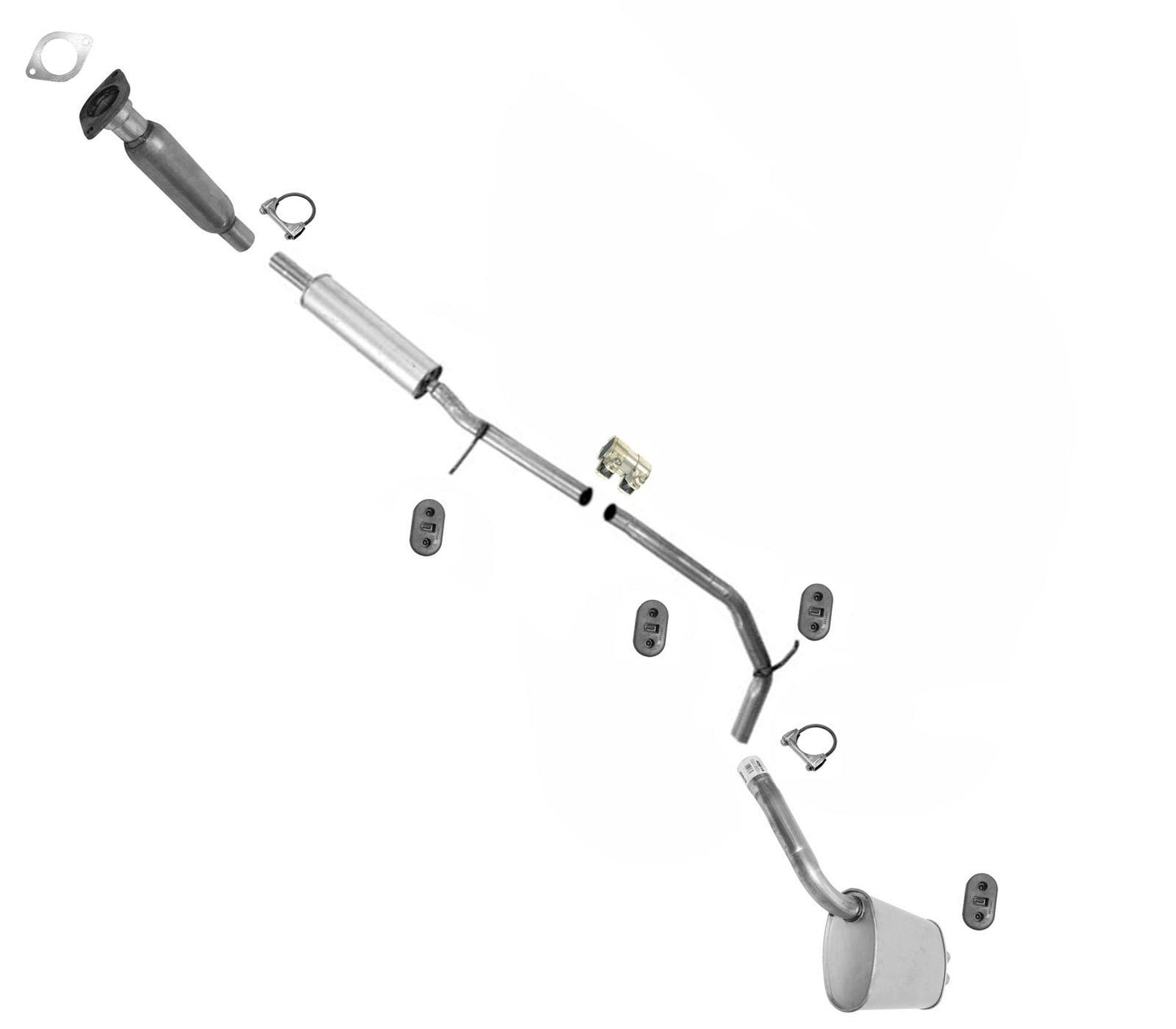 Tubo silenciador de resonador del sistema de escape compatible con el modelo Ford Taurus 2010-2012