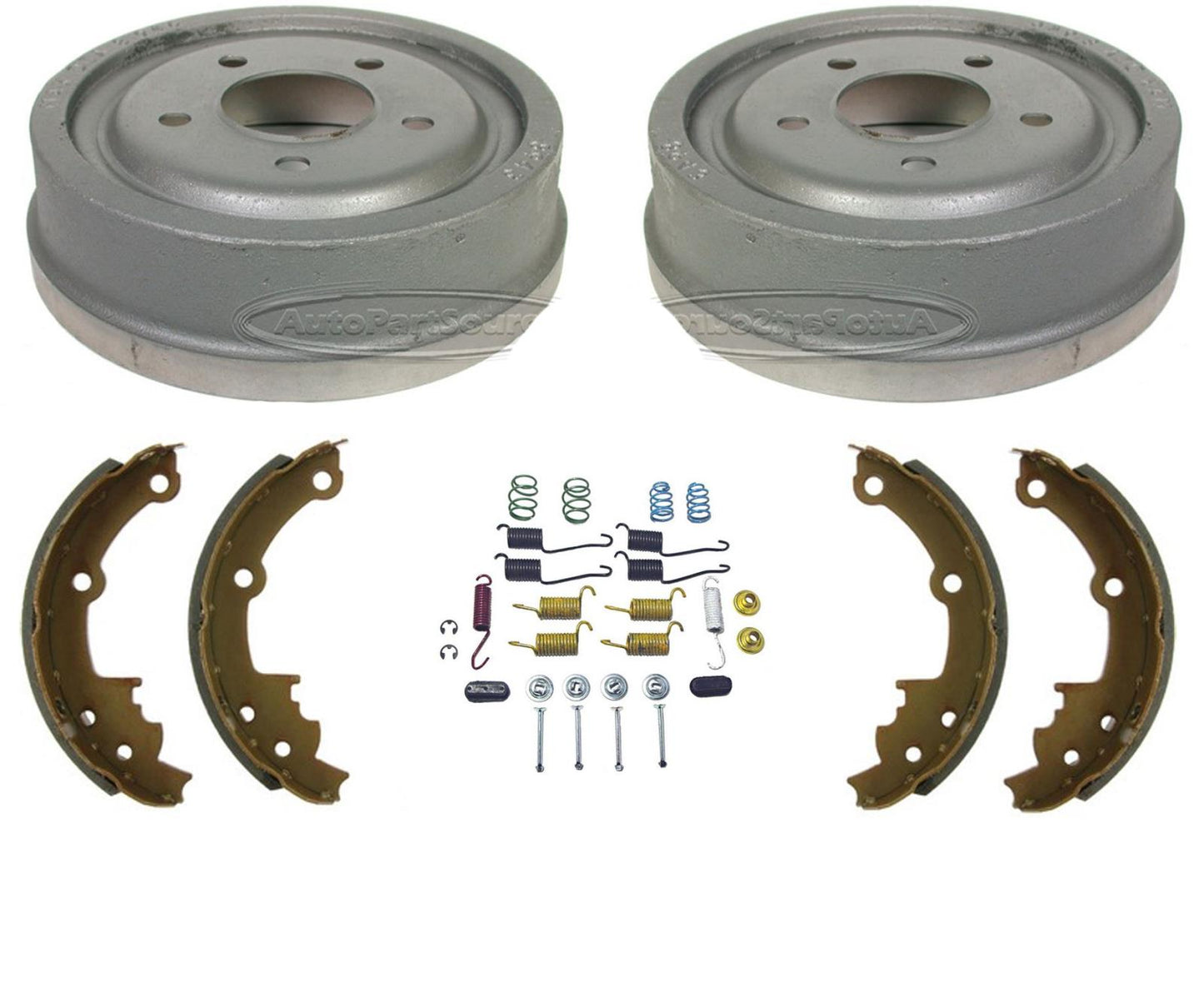 Tambores de freno trasero, zapatas de freno, resortes para Buick Century 1983-1992, 4 piezas