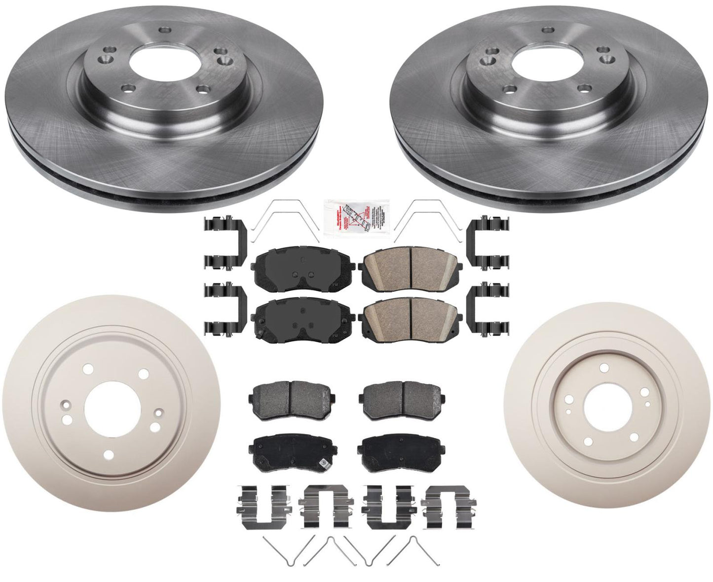 Disc Brake Rotors Pads For 2018 2019 2020 2021 Hyundai Kona All Wheel Drive