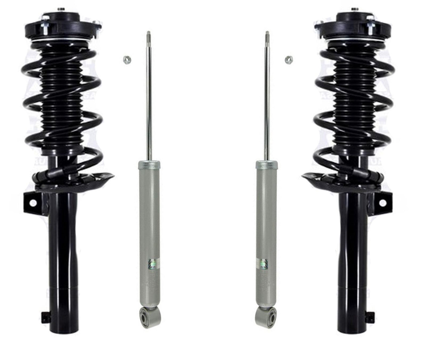 Front Complete Coil Spring Strut Assembly's for 09-17 Volkswagen CC V6 3.6L 4pc