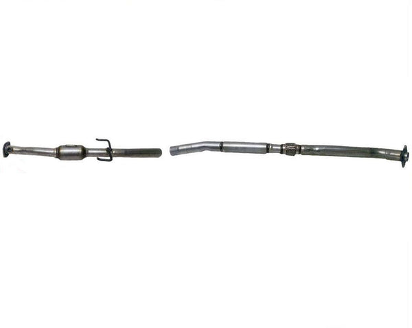 Fits 04-05 Rav4 2.4L Rear Under SUV Catalytic Converter Front & Rear Resonator