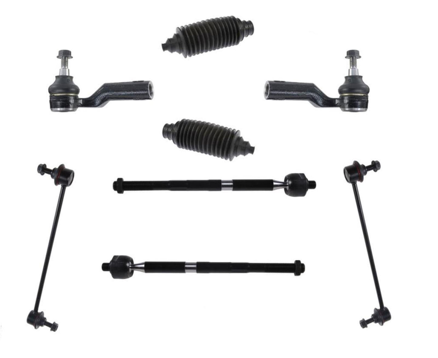 Front Sway Bar Stabilizer Links and Tie Rods Links Fits 2013-2019 Ford Escape