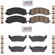 AmeriBrake Premium Ceramic Brake Pads with hardware for Ford F150 2021-2024